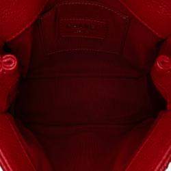Chanel Red Mini Square Caviar Incognito Flap