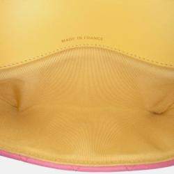 Chanel Pink CC Quilted Lambskin Sunglasses Case with Chain
