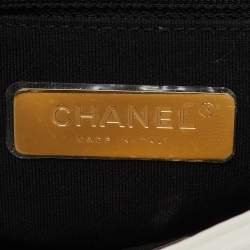 Chanel White Quilted Leather Small 19 Flap Bag