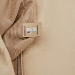 Chanel Cream Quilted Leather Small 19 Flap Bag