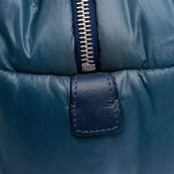 Chanel Blue Small Quilted Nylon Coco Cocoon Tote