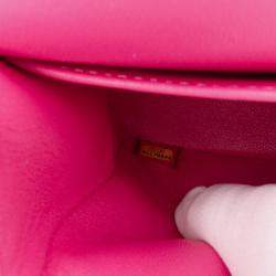 Chanel Pink Medium Classic Chevron Lambskin Double Flap