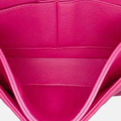 Chanel Pink Medium Classic Chevron Lambskin Double Flap