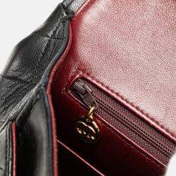 Chanel Black Medium Tall Classic Lambskin Double Flap