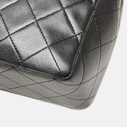 Chanel Black Medium Tall Classic Lambskin Double Flap