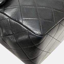 Chanel Black Medium Tall Classic Lambskin Double Flap