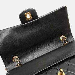 Chanel Black Medium Tall Classic Lambskin Double Flap