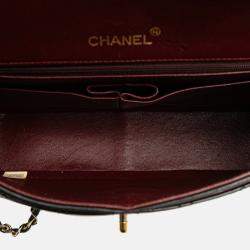 Chanel Black Medium Tall Classic Lambskin Double Flap