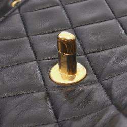 Chanel Black Medium CC Quilted Lambskin Single Flap