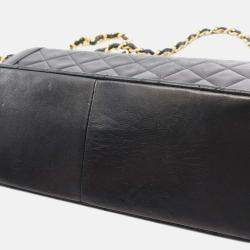 Chanel Black Medium CC Quilted Lambskin Single Flap