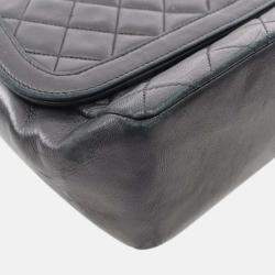 Chanel Black Medium CC Quilted Lambskin Single Flap