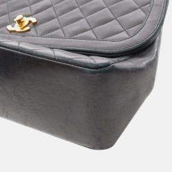 Chanel Black Medium CC Quilted Lambskin Single Flap