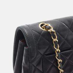 Chanel Black Medium CC Quilted Lambskin Single Flap