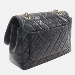Chanel Black Medium CC Quilted Lambskin Single Flap