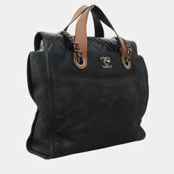 Chanel  In The Mix Black Leather Shoulder Bag