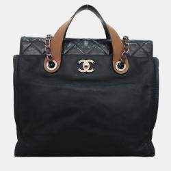 Chanel  In The Mix Black Leather Shoulder Bag