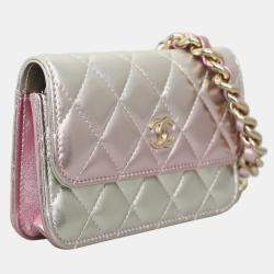 Chanel Coco Punk Mini Iridescent Wallet On Chain