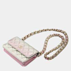Chanel Coco Punk Mini Iridescent Wallet On Chain
