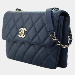 Chanel Trendy CC Flap Blue Shoulder Bag