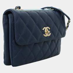 Chanel Trendy CC Flap Blue Shoulder Bag