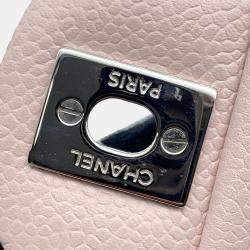 Chanel Mini Matelassé Single Flap Pink Caviar Leather Chain Shoulder Bag 20