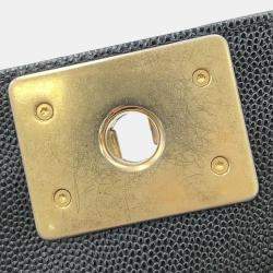 Chanel Boy Black Caviar Leather Chain Shoulder Bag