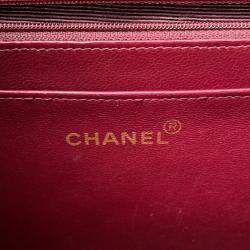 Chanel Jumbo Matelasse Chain shoulder Bag Black Lambskin Size 34