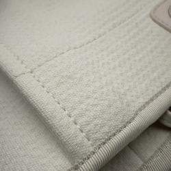Chanel Deauville 2Way Chain tote Bag Ivory Canvas Leather Size Gm