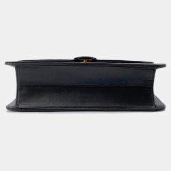 Chanel Push Lock Chain Black Lambskin Shoulder Bag