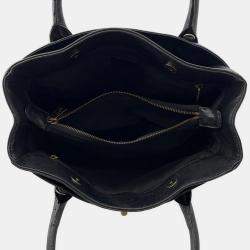 Chanel Executive Black Leather Tote Bag