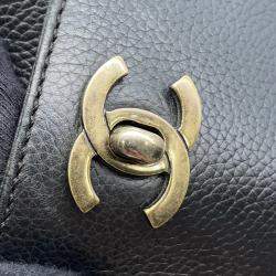 Chanel Executive Black Leather Tote Bag