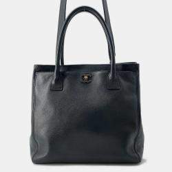 Chanel Executive 2Way Tote Black Leather