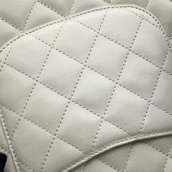 Chanel Cambon Line Medium White/Black Calf Leather Shoulder Bag 