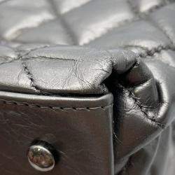 Chanel CC Logo Chain Me Silver Calf Leather Tote Bag 