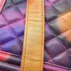 Pre Owned Chanel Boy Chain Pink/Multicolor Lambskin Shoulder Bag 