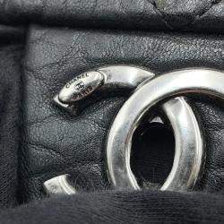 Chanel Matelasse Chain Black Leather Shoulder Bag 
