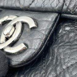 Chanel Matelasse Chain Black Leather Shoulder Bag 