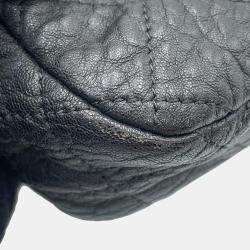 Chanel Matelasse Chain Black Leather Shoulder Bag 