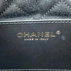 Chanel Chanel22 Chainhandbag Black Shiny Calf Leather Size Mini