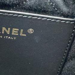 Chanel Chanel22 Chainhandbag Black Shiny Calf Leather Size Mini