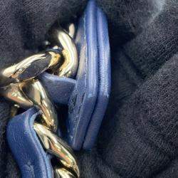 Chanel Chanel19 Chain shoulder Bag Blue Denim