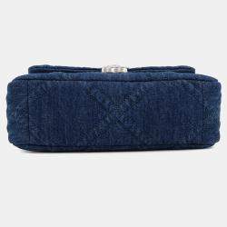 Chanel Chanel19 Chain shoulder Bag Blue Denim