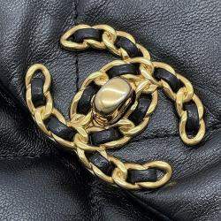 Chanel 19 Chain shoulder Bag Black Lambskin
