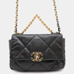 Chanel 19 Chain shoulder Bag Black Lambskin