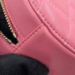 Chanel Round Cocoball Chain shoulder Bag Pink Lambskin