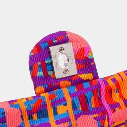 Chanel Multicolor/Pink CC Quilted Foulard Printed Flap