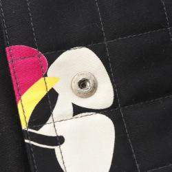 Chanel Black Chocolate Bar Reissue Canvas Printed Multipocket Flap