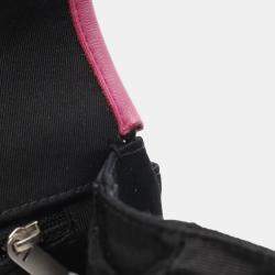 Chanel Black Chocolate Bar Reissue Canvas Printed Multipocket Flap
