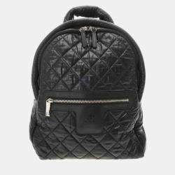 Chanel Coco Cocoon Backpack Black Nylon