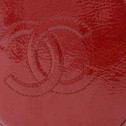 Chanel Round As Earth 2Way Bag Shoulder Patent Leather Red